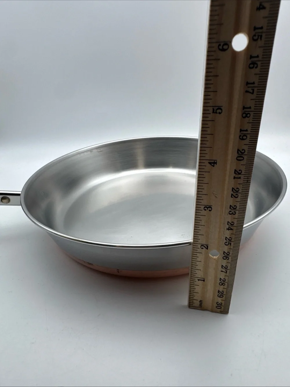 Vintage Revere Ware 9” & 10” Skillet Copper Bottom Clinton USA 9” w/ Lid